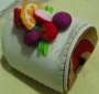 Tisu roll berbentuk roll cake 